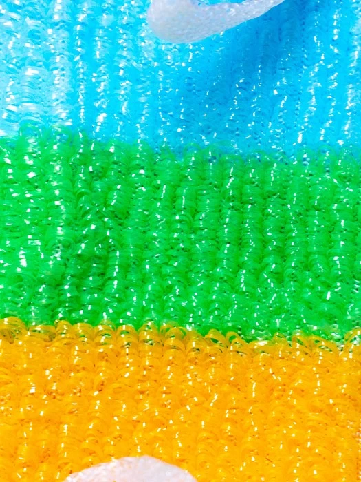 Мочалка полосатая, радуга. Фото3 | bandl